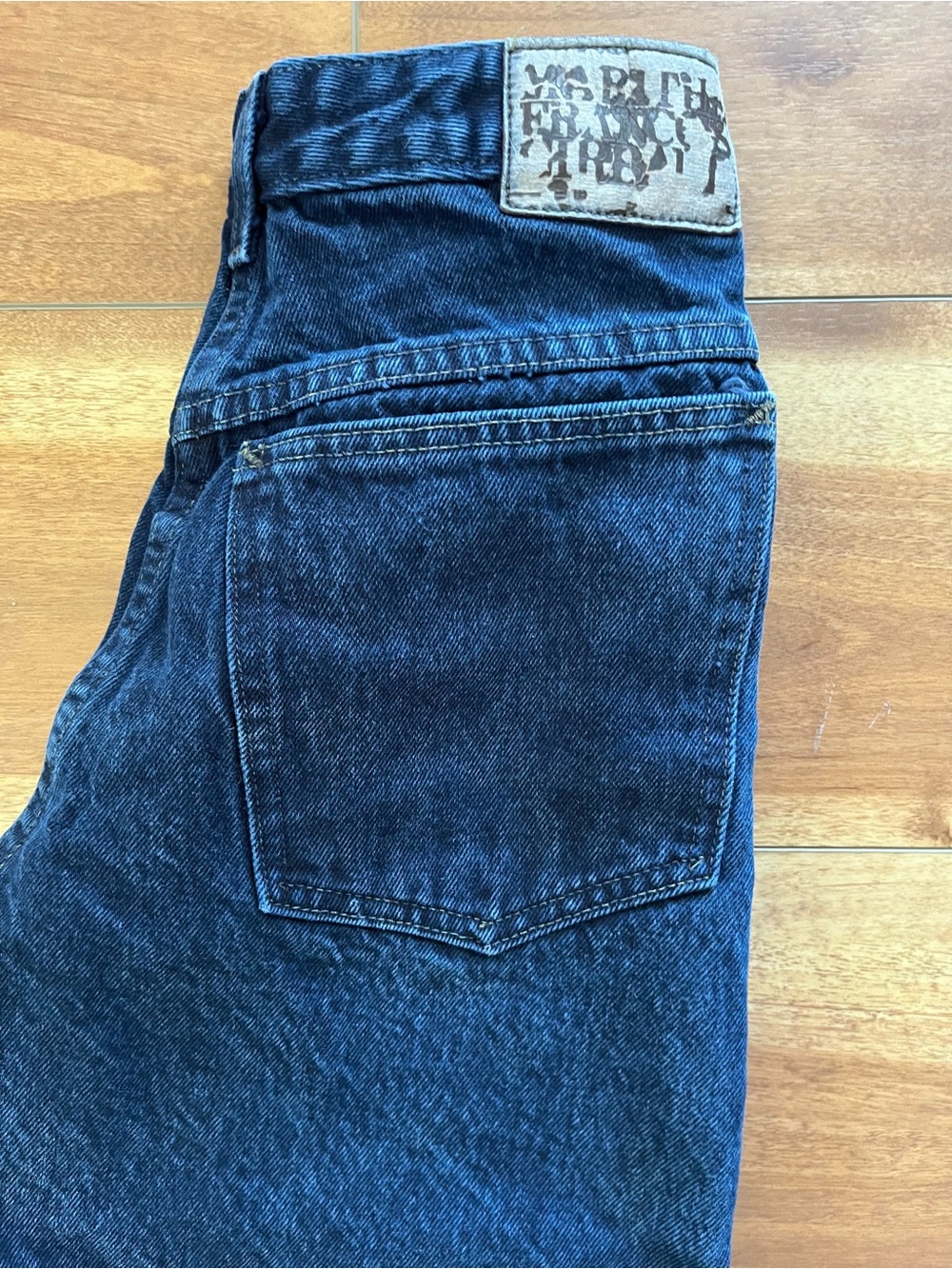 Vintage 90s Marithe Francois Girbaud Women's Jeans in Dark Blue - Picture 6 of 11